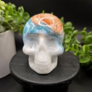 Larimar Skull